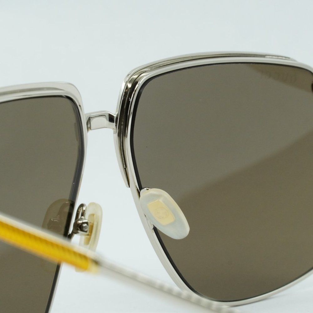 💯 NEW GUCCI GG0365S 002 GOLD BROWN UNISEX SUNGLASSES - Picture 6 of 12
